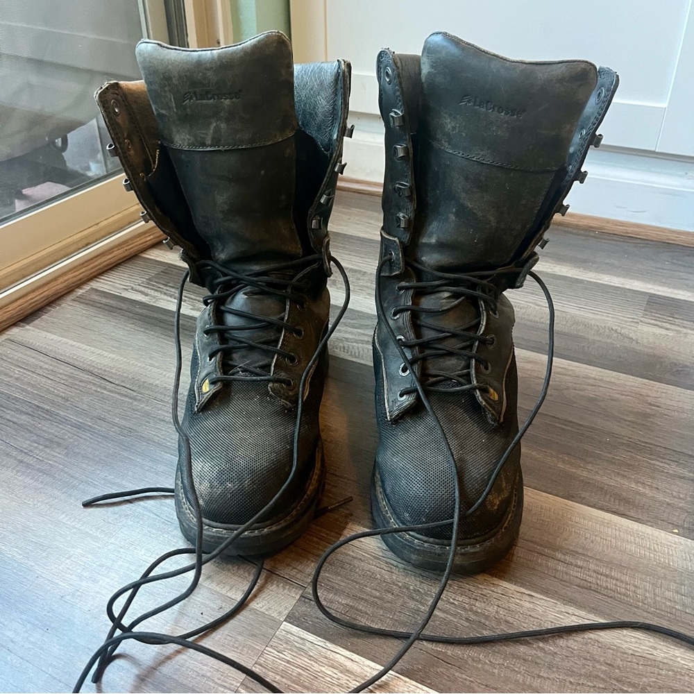 LACROSSE Longwall 10” Leather Met boot
